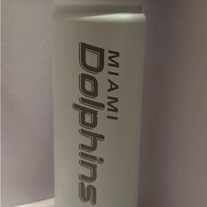 MIAMI DOLPHINS 24oz Stainless Steel Water Bottle (White)